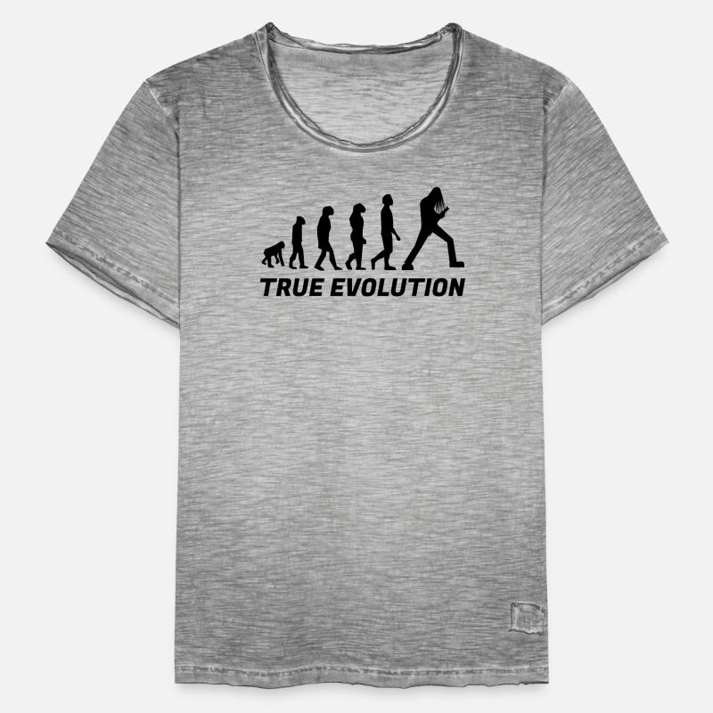 True evolution - vrai évolution metal T-shirt vintage Homme