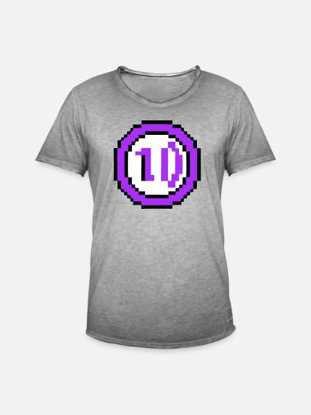 Arcade Coin 10 Years Anniversary - Men's Vintage T-Shirt - vintage grey