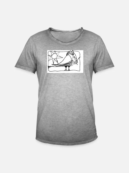 Alte Botschaft - Männer Vintage T-Shirt - Vintage Grau