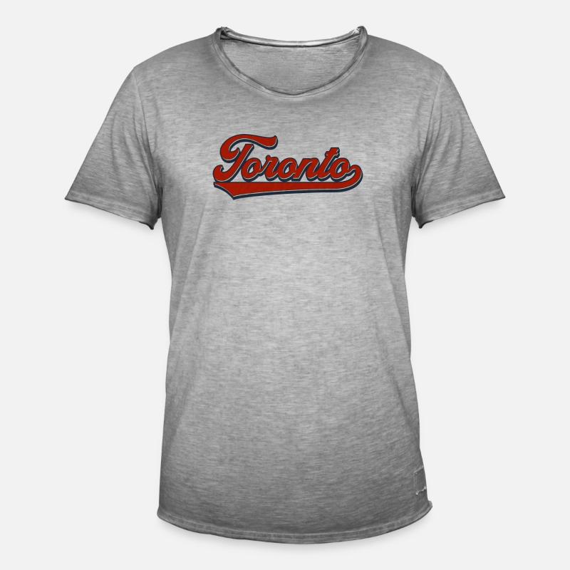Toronto Retro Script - Men's Vintage T-Shirt - vintage grey