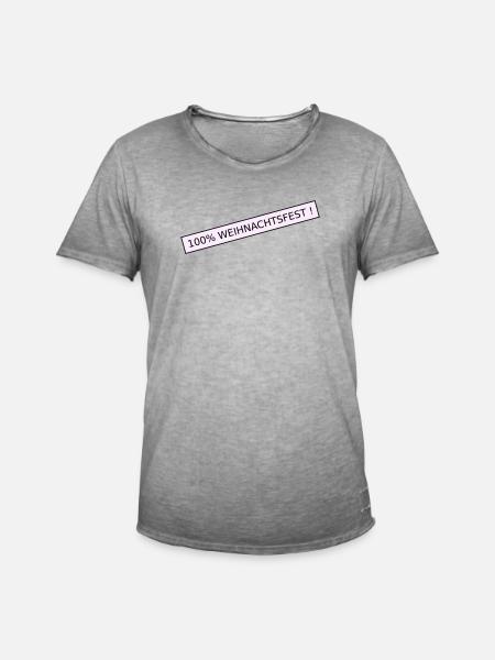 Noël à 100 % - T-shirt vintage Homme - vintage gris
