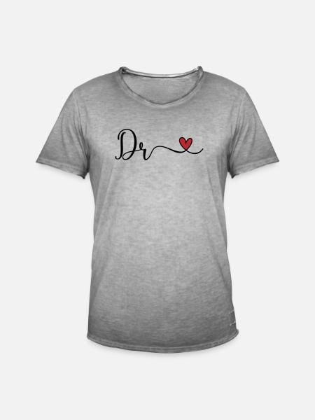 Dr - Men's Vintage T-Shirt - vintage grey