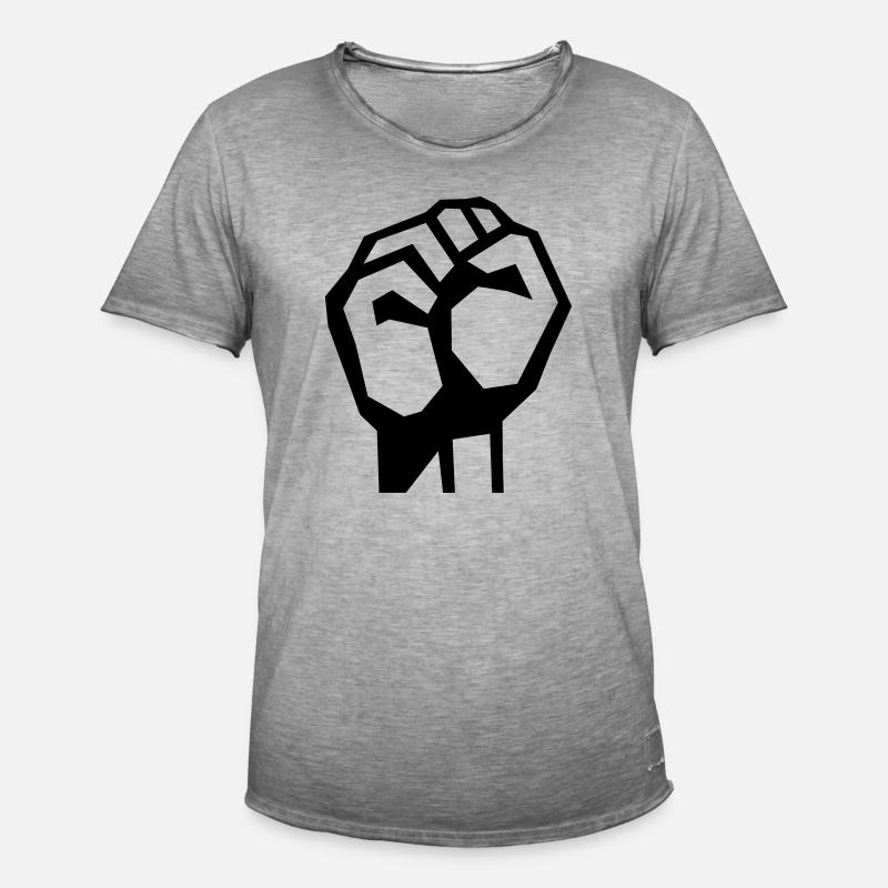 Faust by Edition Hackfresse - Männer Vintage T-Shirt - Vintage Grau