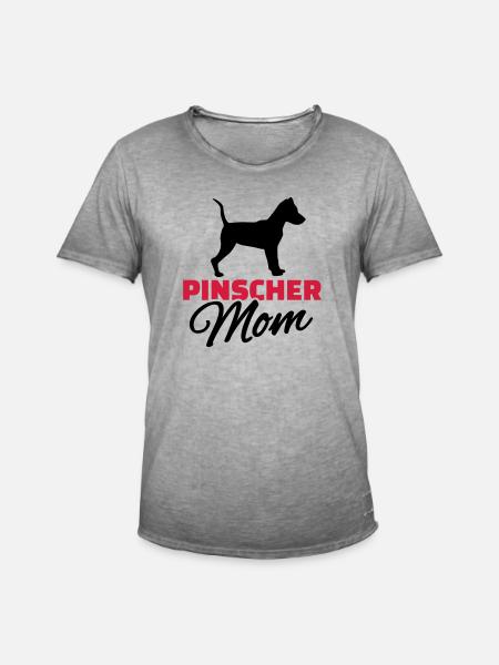 Zwergpinscher - Männer Vintage T-Shirt - Vintage Grau