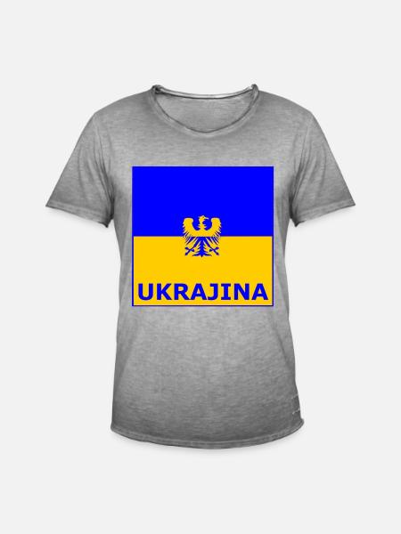 Die Ukraine - T-shirt vintage Homme - vintage gris