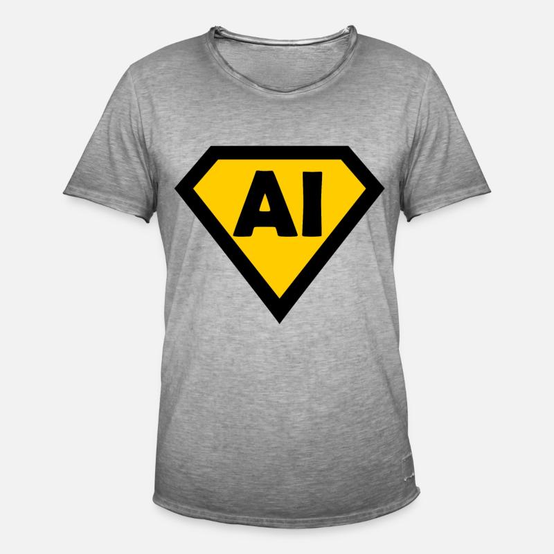 Intelligence and Coding - Men's Vintage T-Shirt - vintage grey