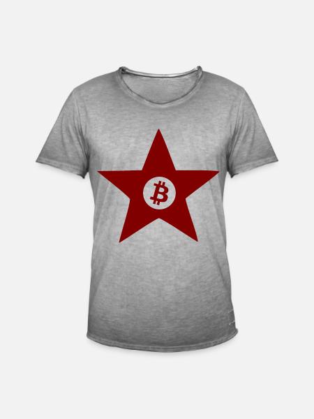 The Bitcoin Crypto Revolution - Men's Vintage T-Shirt - vintage grey