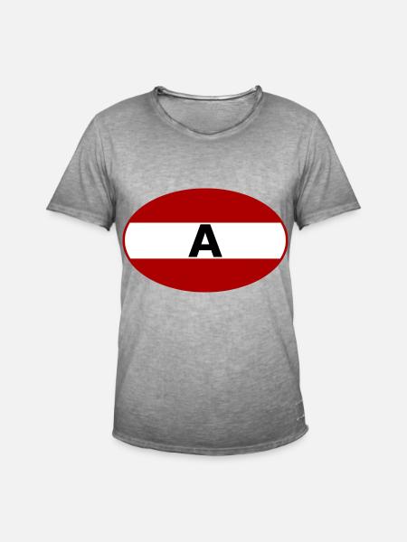 Car Stickers Austria - Men's Vintage T-Shirt - vintage grey