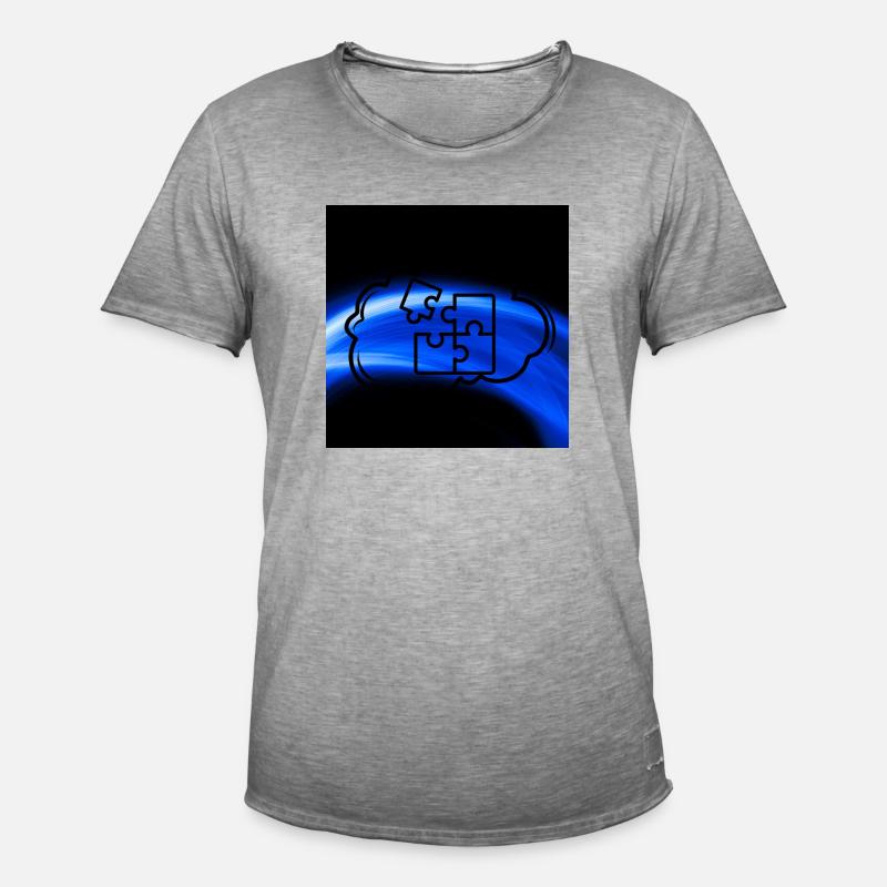 solution pullover - Männer Vintage T-Shirt - Vintage Grau