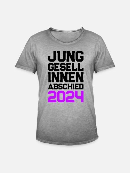 Hen Party 2024 Hen - Men's Vintage T-Shirt - vintage grey