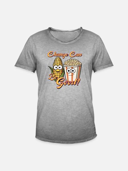 Veränderung kann gut sein - Männer Vintage T-Shirt - Vintage Grau