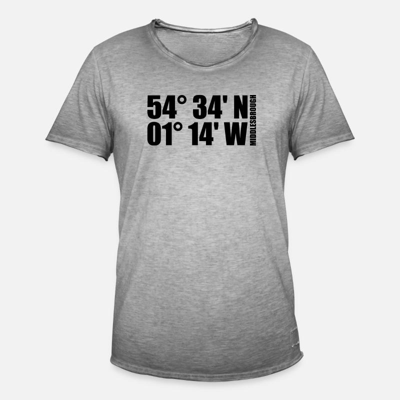 Middlesbrough coordinates - Men's Vintage T-Shirt - vintage grey