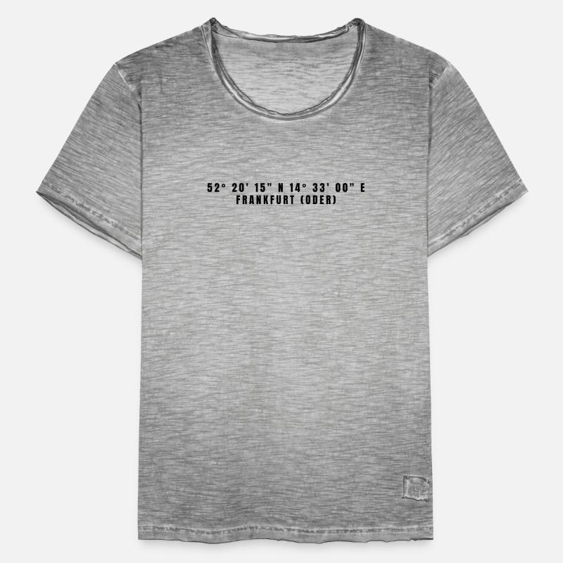 Frankfurt (Oder) Brandenburg Coordinates Men's Vintage T-Shirt