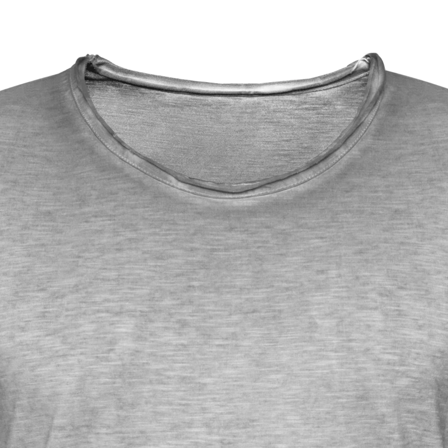 Rome badge on a men's vintage t-shirt, vintage grey, neck label
