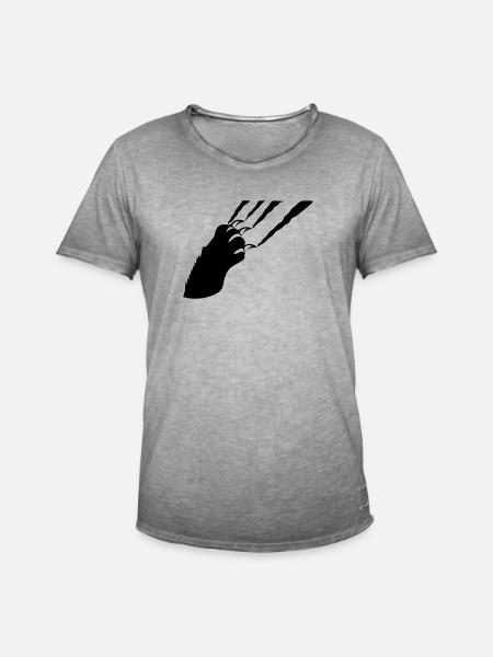 claw - Men's Vintage T-Shirt - vintage grey