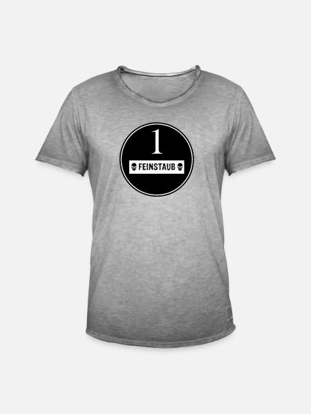 Feinstaub Plakette Umweltplakette Diesel - Männer Vintage T-Shirt - Vintage Grau