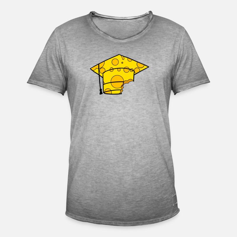 Studium Abschluss Absolventenkappe - Männer Vintage T-Shirt - Vintage Grau