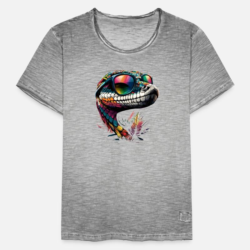 serpent, python, cobra, serpent à sonnettes, serpents T-shirt vintage Homme