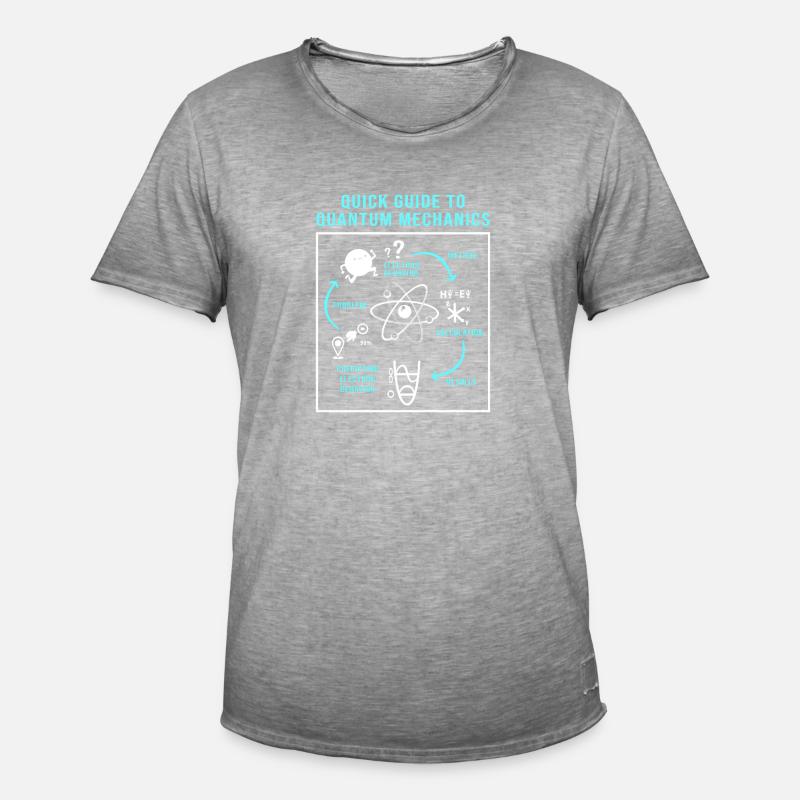 Quantenphysik Quanten Physik Quantensprung - Männer Vintage T-Shirt - Vintage Grau