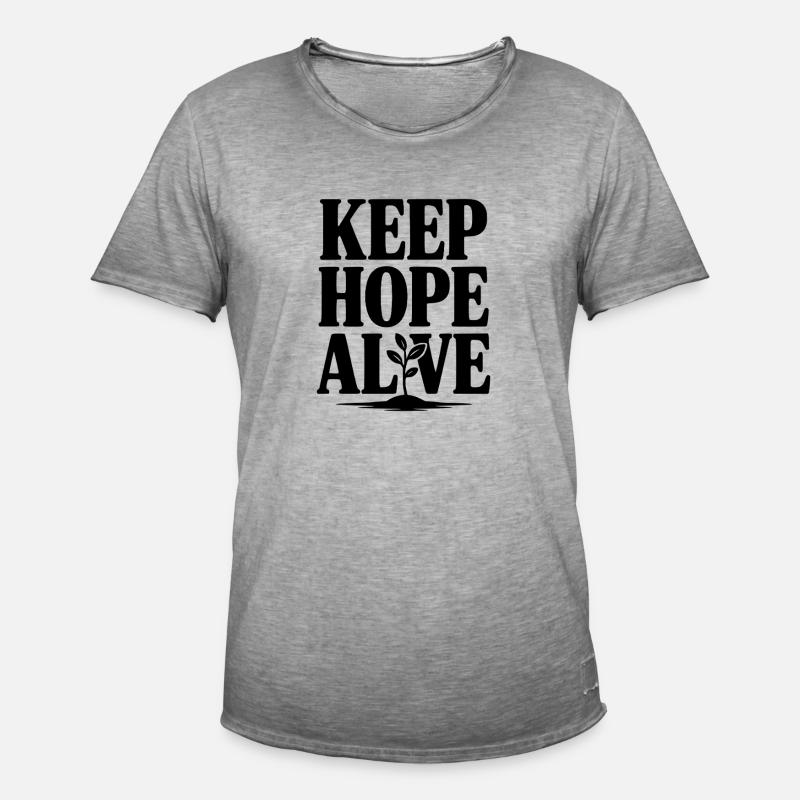 Keep Hope Alive - Men's Vintage T-Shirt - vintage grey