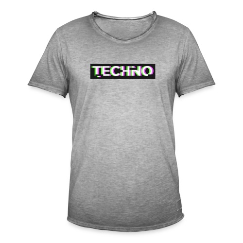 Techno turnbeutel - Männer Vintage T-Shirt