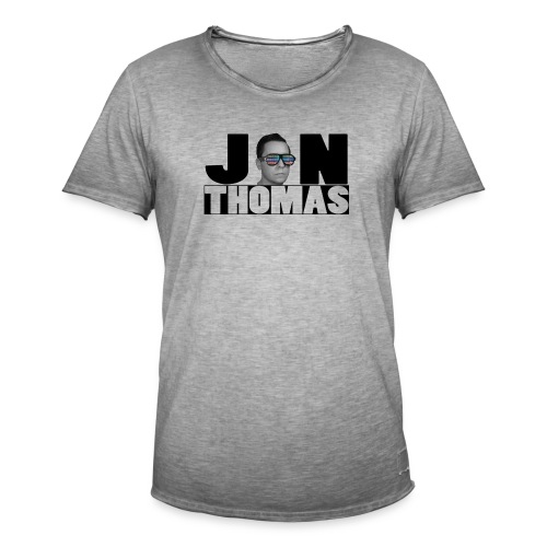 Jon Thomas Logo with Face - Männer Vintage T-Shirt