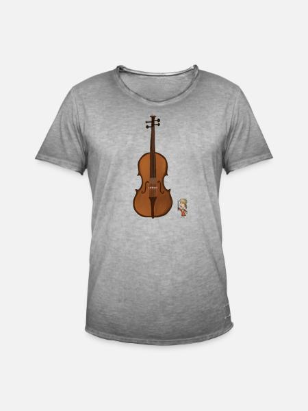 Wolfgang Amadeus Mozart - Männer Vintage T-Shirt - Vintage Grau