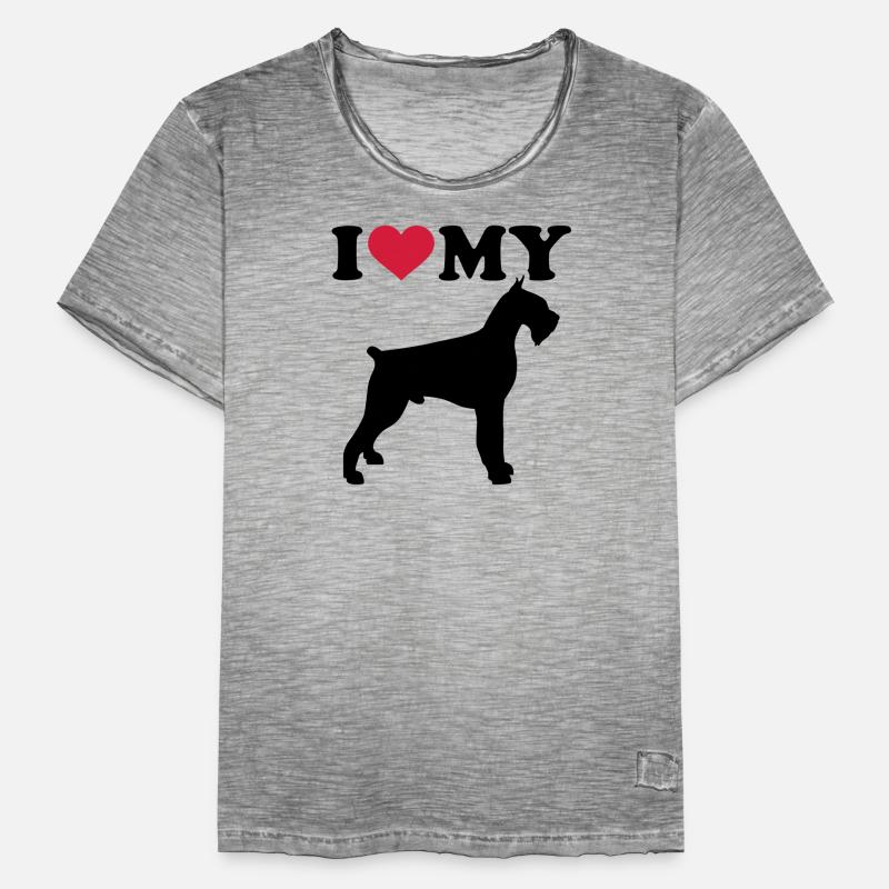 schnauzer géant T-shirt vintage Homme