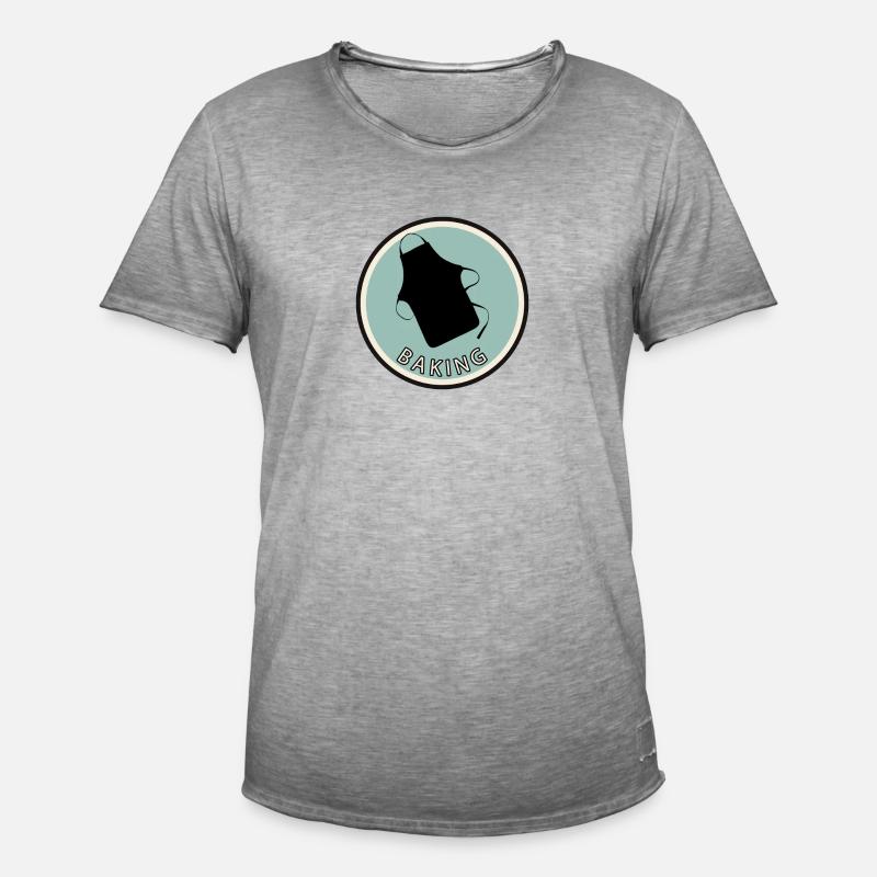 Baking Backwaren Baking - Männer Vintage T-Shirt - Vintage Grau
