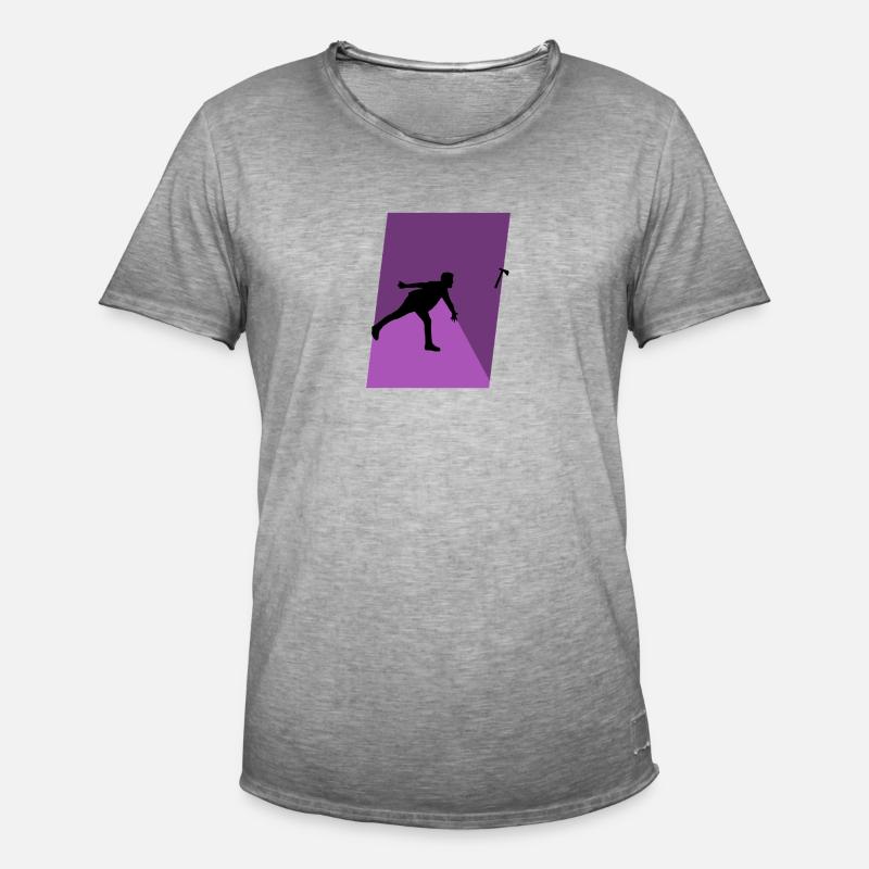 Axt Axe Throwing Axe Throwing - Men's Vintage T-Shirt - vintage grey