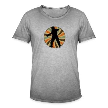Cricket Cricket Team - Men's Vintage T-Shirt - vintage grey - Front
