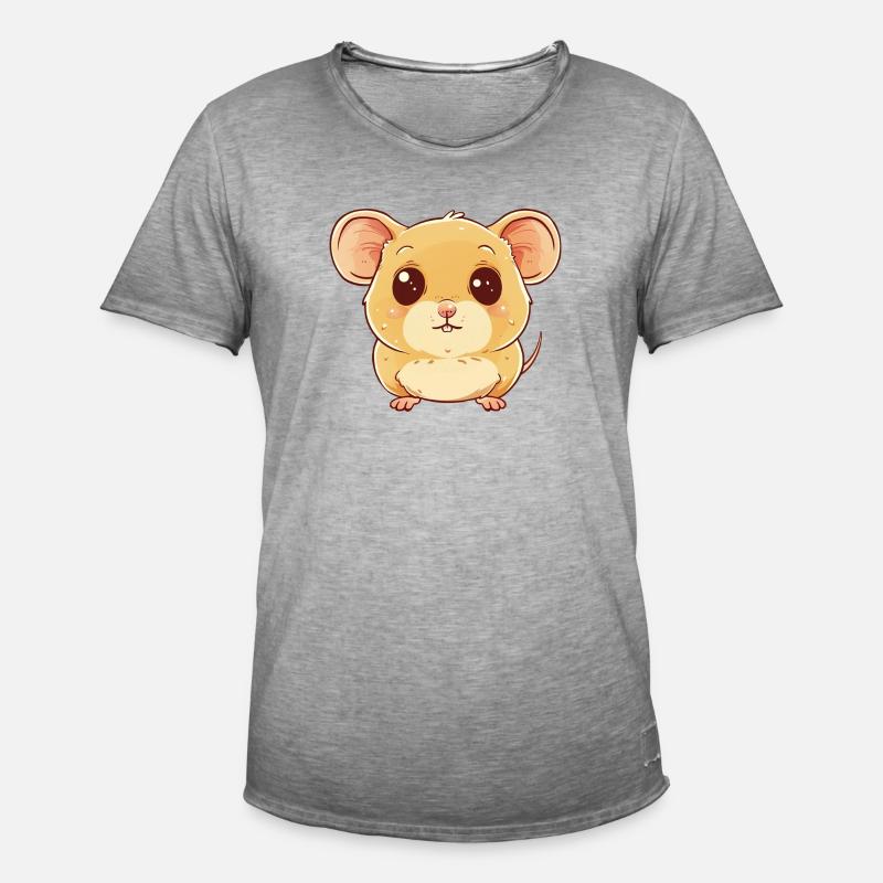 Mäuschen Maus Mäuse - Männer Vintage T-Shirt - Vintage Grau