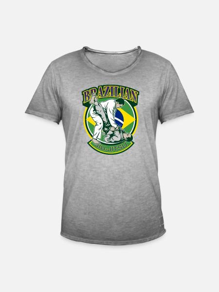 Brasilianische Jiu-Jitsu-Kampfkünste - Männer Vintage T-Shirt - Vintage Grau