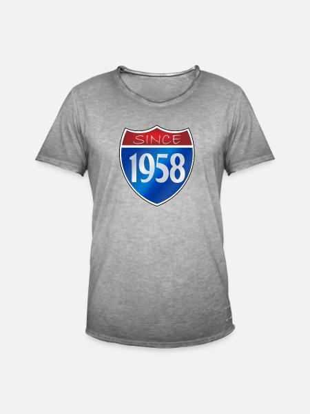 Since 1958 - Men's Vintage T-Shirt - vintage grey