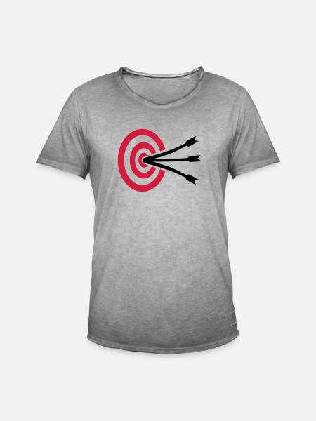 Bogenschießen - Männer Vintage T-Shirt - Vintage Grau
