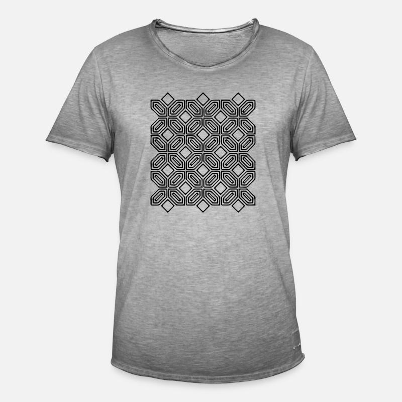 pattern 1 - Männer Vintage T-Shirt - Vintage Grau
