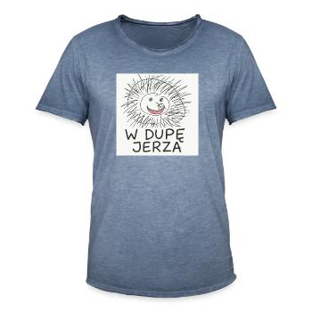In Jerz' Arsch - Männer Vintage T-Shirt - Vintage Denim - Vorne - Jose (178cm)
