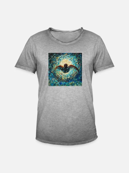 Schwimmerin - Männer Vintage T-Shirt - Vintage Grau
