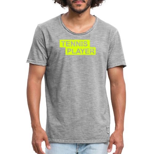 tennis player - Männer Vintage T-Shirt