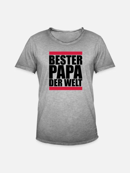 papa_f2 - Men's Vintage T-Shirt - vintage grey