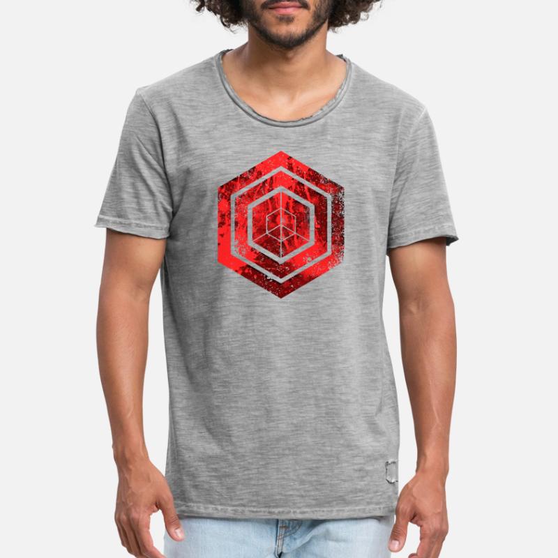 Codage géométrique du programmeur de programmation hexagonale T-shirt vintage Homme