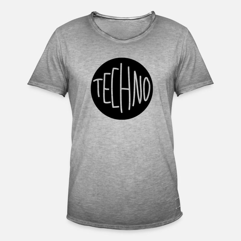 Techno Techno - Men's Vintage T-Shirt - vintage grey