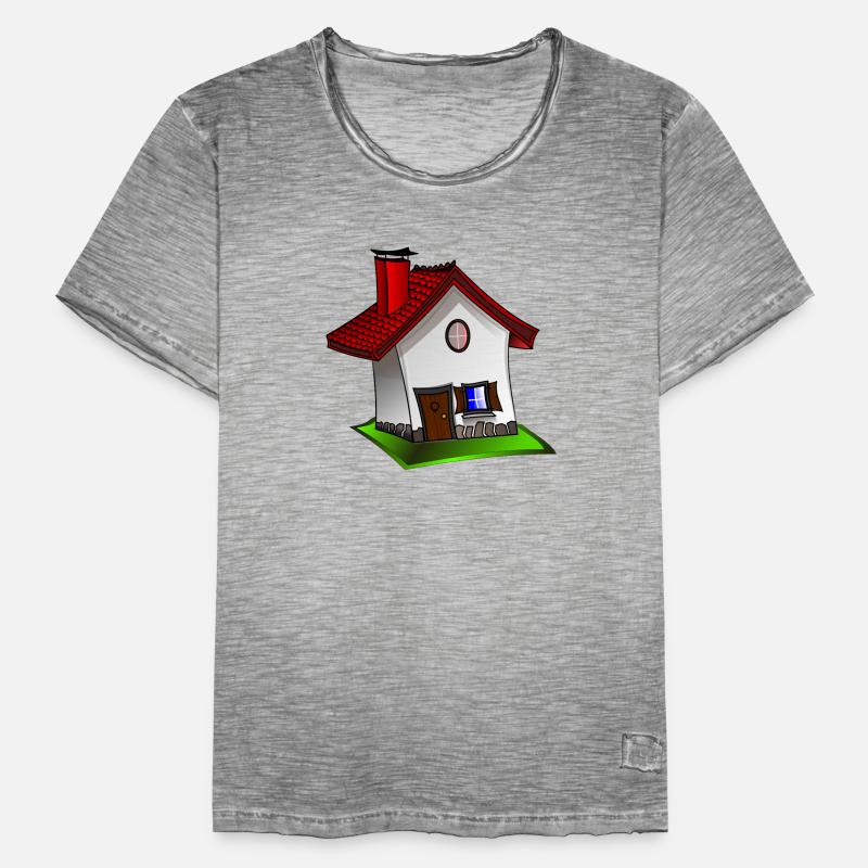 Zuhause Männer Vintage T-Shirt