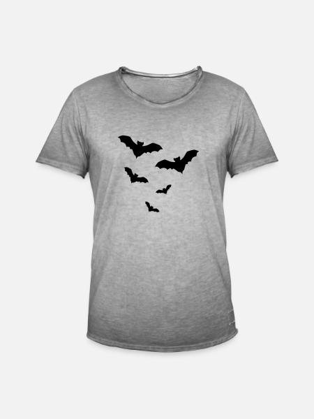 Fledermaus Fledermäuse - Männer Vintage T-Shirt - Vintage Grau