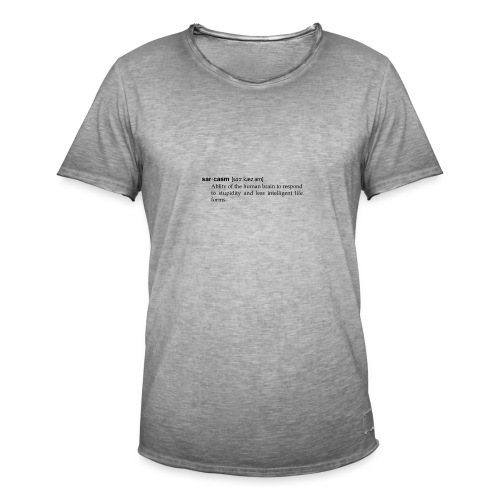 Sarkasmus, humorvolle Definition wie im Wörterbuch - Männer Vintage T-Shirt
