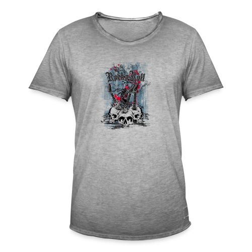 rock n roll skulls - Mannen Vintage T-shirt
