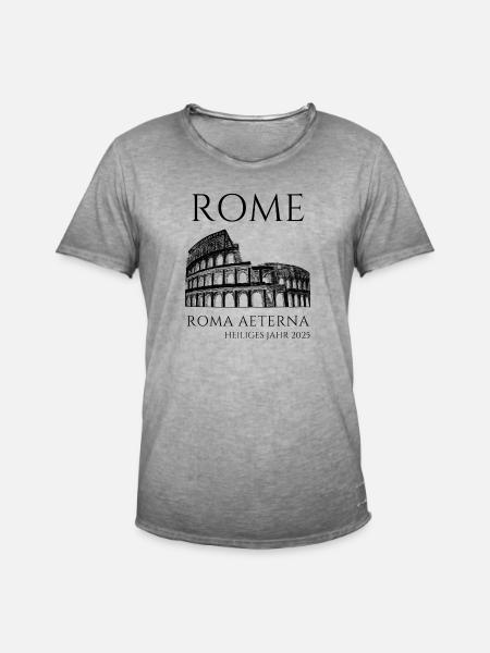 Heiliges Jahr 2025 - Männer Vintage T-Shirt - Vintage Grau