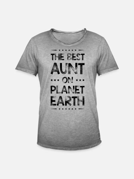 Best Aunt Saying - Men's Vintage T-Shirt - vintage grey