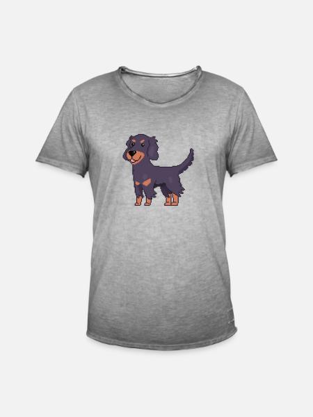 Gordon Setter - Männer Vintage T-Shirt - Vintage Grau