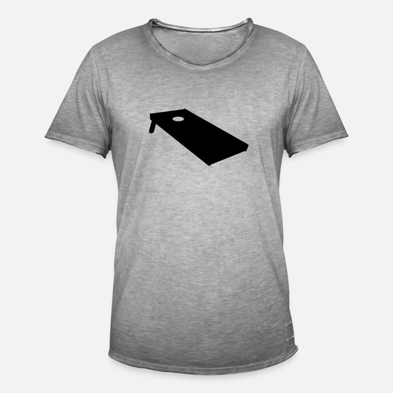 Cornhole - Männer Vintage T-Shirt - Vintage Grau